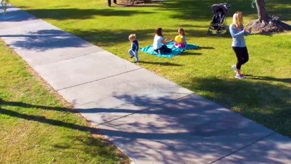 Dogs are loyal bodyguards for little ones