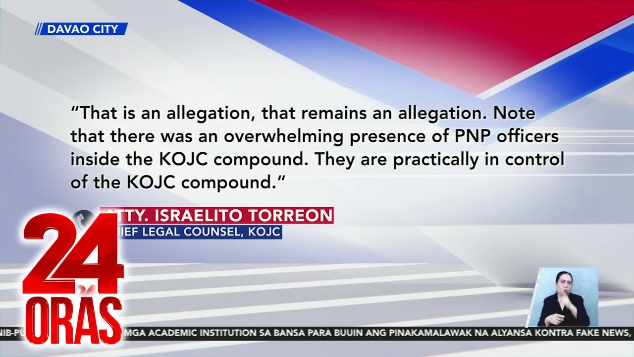 DILG at PNP - May secret tunnel sa KOJC cathedral; KOJC: Walang lagusan, dinugtong lang ang picture | 24 Oras