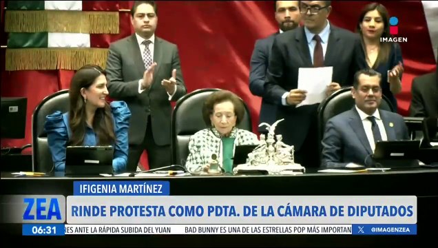 Ifigenia Martínez toma protesta como presidenta de la Cámara de Diputados