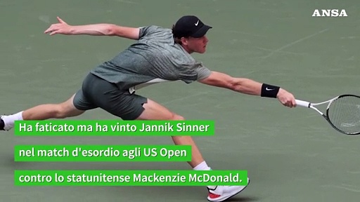 Video Sinner, vittoria in rimonta