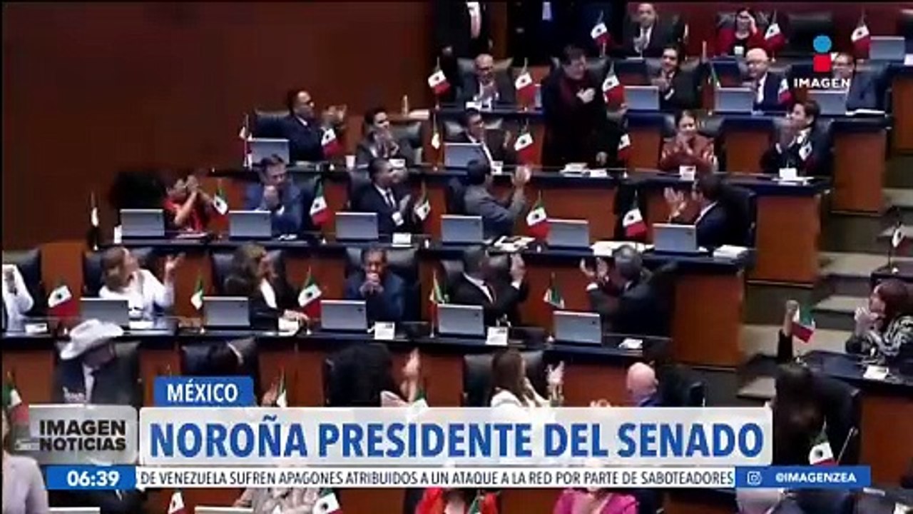 Gerardo Fernández Noroña es electo presidente de la Mesa Directiva del Senado