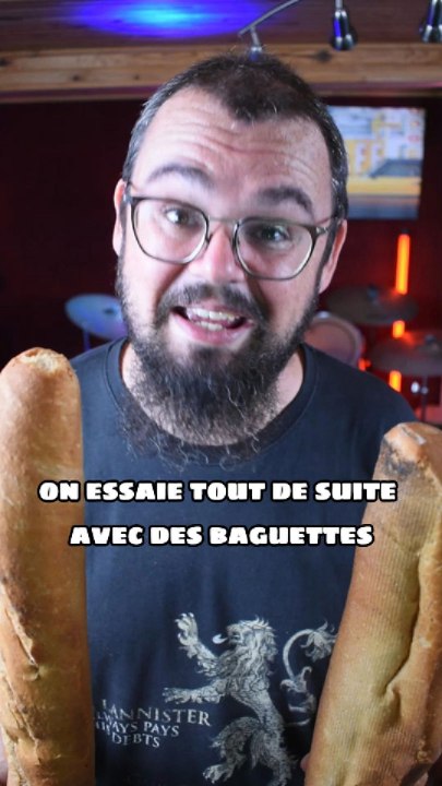 Jouer de la batterie avec des baguettes de pain : ça fait quoi ?