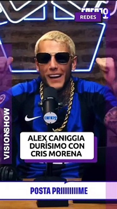 Alex Caniggia no dudó en subirse al homenaje que le hicieron a Cris Morena pero con un desubicado comentario: "Se hace la...". Miralo.