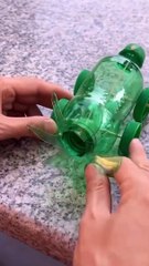 DIY car from plastic bottle