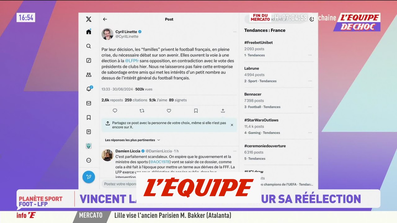 Linette et Martel privés de parrainage, Labrune sans rival pour la présidence  - Foot - LFP