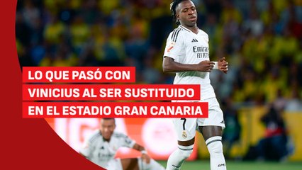 Esto pasó con Vinicius al ser sustituido en el Las Palmas - Real Madrid