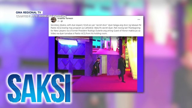 Pagkakaroon ng sikretong lagusan sa Cathedral at ilan pang pahayag ng DILG, itinanggi ng KOJC; PNP, iginiit na hindi sila aalis sa compound hangga't 'di ito nahahalughog lahat | Saksi