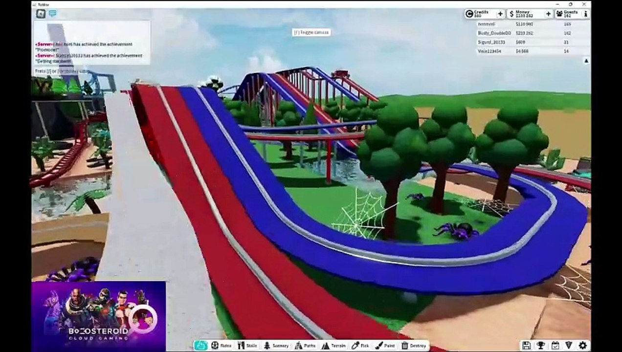 ROBLOX theme park tycoon 2 Castle park #Boosteroid #Roblox