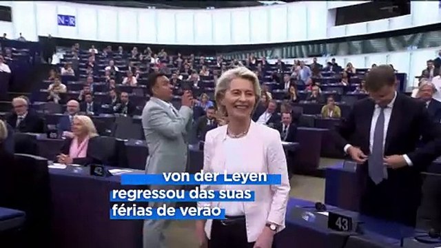A paz nunca pode significar a rendição, diz Ursula von der Leyen numa nova repreensão a Orbán