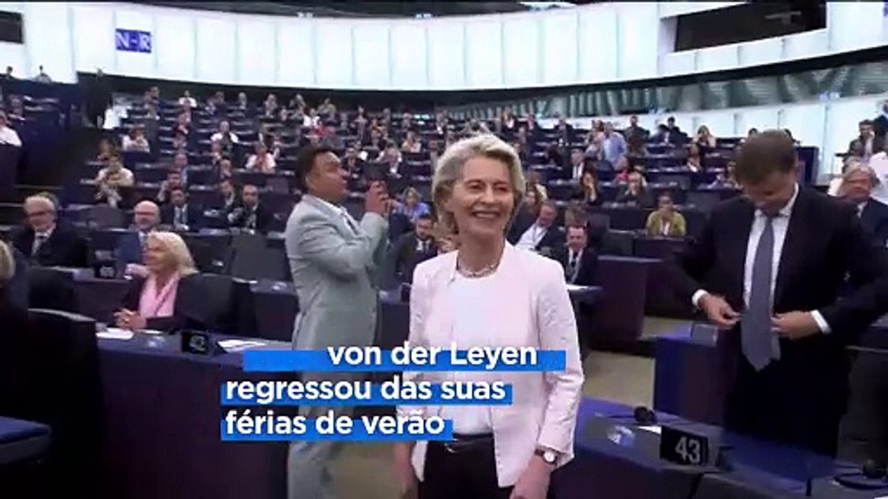 A paz nunca pode significar a rendição, diz Ursula von der Leyen numa nova repreensão a Orbán