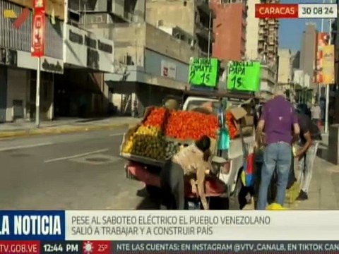 Caracas | Ciudadanos afirman que este nuevo sabotaje eléctrico no socavará la paz de los venezolanos