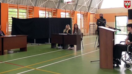 Symulacja rozprawy karnej z udziałem młodzieży szkolnej dla mieszkańców Powiatu Wolsztyńskiego