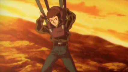 Mobile Suit Zeta Gundam: A New Translation I - parachute scene