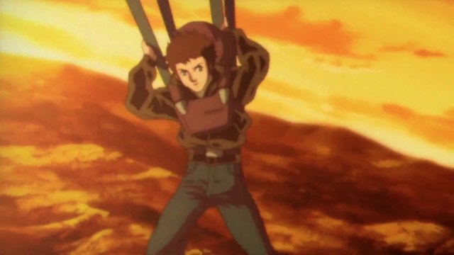 Mobile Suit Zeta Gundam: A New Translation I - parachute scene