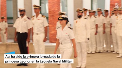 Así ha sido la primera jornada de la princesa Leonor