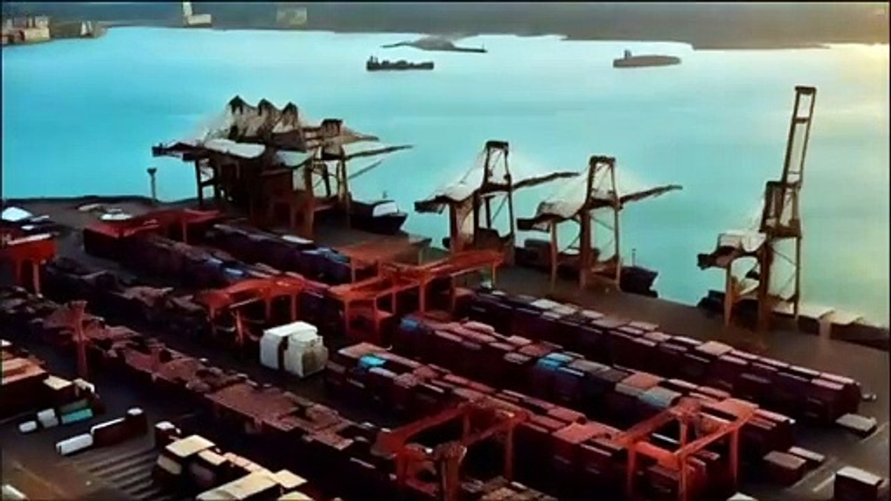 The wheels of the aircraft when landing