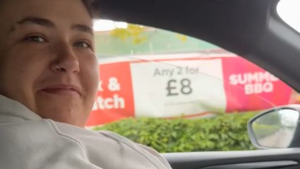 Girl almost hits the dashboard after cousin tests new brakes