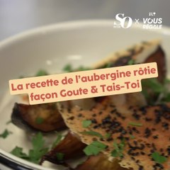 Recette - l’aubergine confite au tahini croûte de pain et citron brûlé