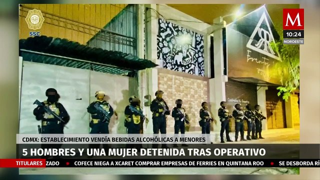 Detienen a 6 durante operativo por venta de drogas y bebidas alcohólicas a menores en CdMx