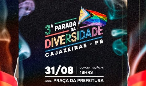3º edição da Parada da Diversidade acontece neste sábado na praça da Prefeitura em Cajazeiras
