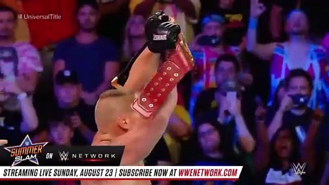FULL MATCH - Brock Lesnar vs. Roman Reigns - Universal Title Match_ SummerSlam 2018