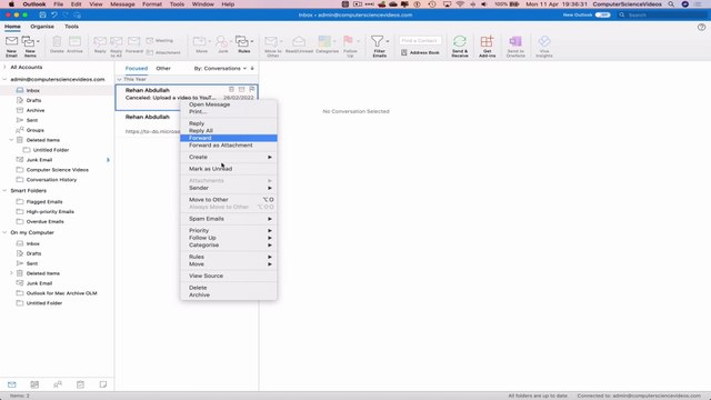 How to CREATE a Folder for E-Mail on Microsoft Outlook Using a Mac - Basic Tutorial | New