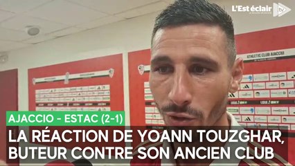 La réaction de Yoann Touzghar après AC Ajaccio - Estac (2-1)