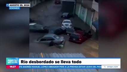 VIDEO: Río desbordado se lleva todo