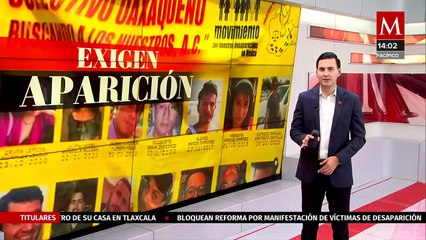 Colectivos de búsqueda protestan en Oaxaca para exigir justicia para las víctimas de desaparición