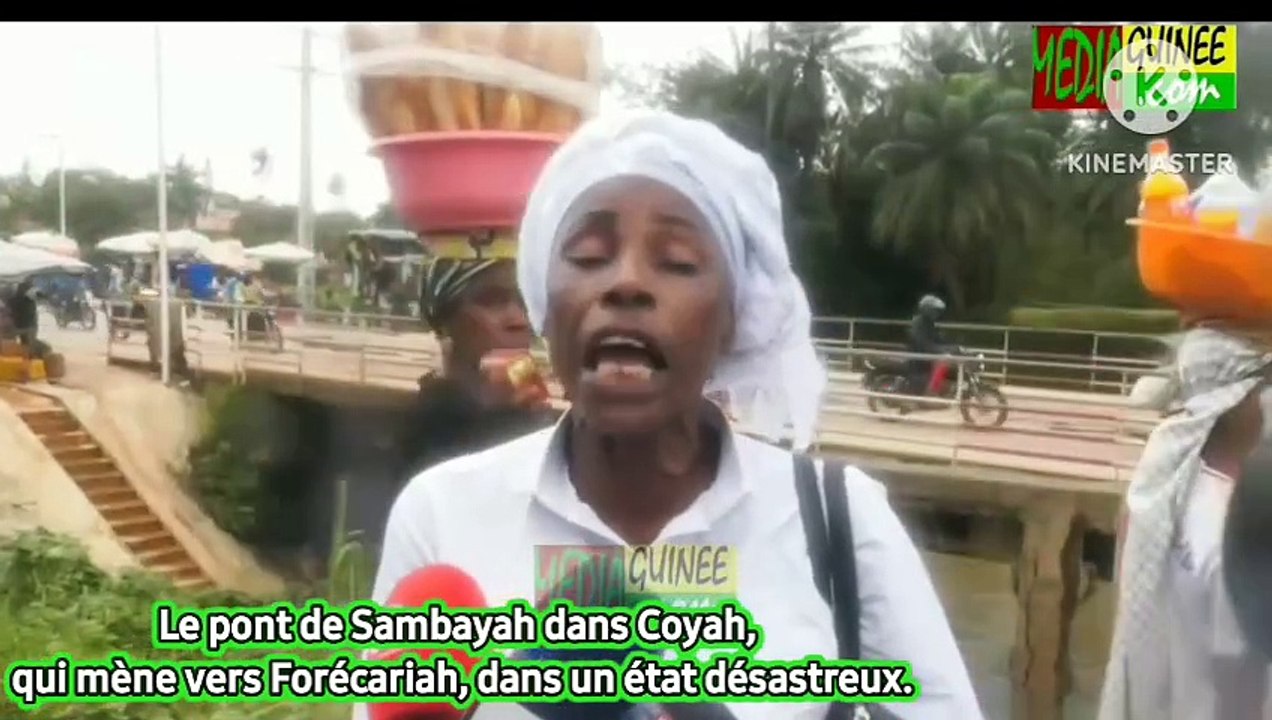 Le pont de Sambayah dans Coyah, qui mène vers #Forécariah, dans un état désastreux. Si rien n’est fait, les usagers risquent gros.