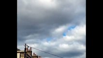 Two silver UFO spheres over Horton Kirby, UK 9 July 2022