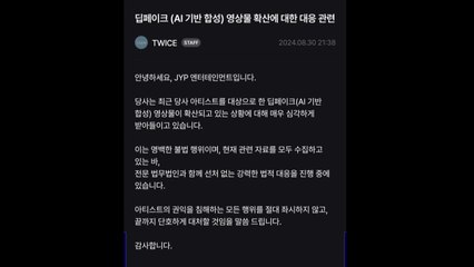 가요계도 딥페이크 피해...트와이스 측 "선처 없다" / YTN