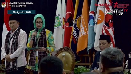 [FULL] Pidato Paslon Airin-Ade Resmi Daftar Pilgub Banten ke KPU