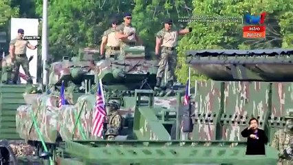 Kontinjen ATM terlibat dalam perarakan Hari Kebangsaan 2024