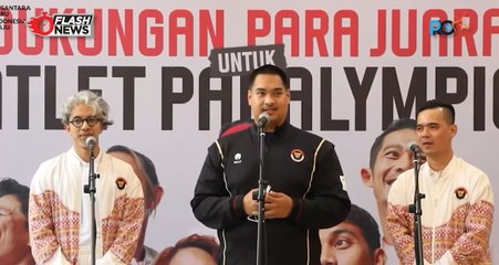 Menpora Dito Hadiri Press Conference Dukungan Para Juara untuk Atlet Paralympic