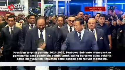 Prabowo Hadiri Kongres Partai Nasdem