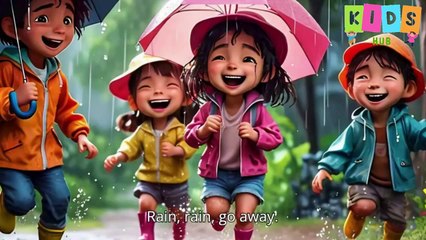 _Rain, Rain, Go Away _ Fun & Cheerful Kids Song _ Sing Along with Animated Lyrics!__Kids Hub_