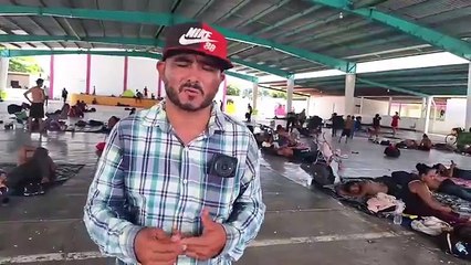 Documentamos la llegada de la Caravana Migrante a Loma Bonita