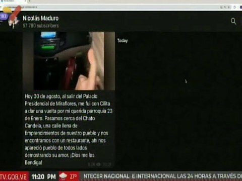 Presidente Nicolás Maduro visita la parroquia 23 de Enero y comparte con emprendedores