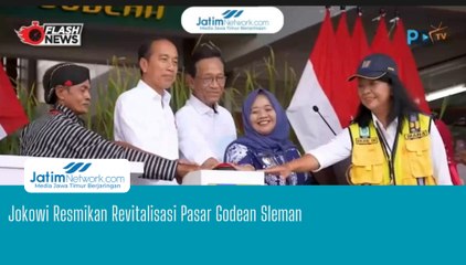 Jokowi Resmikan Revitalisasi Pasar Godean Sleman