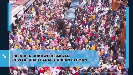 Presiden Jokowi Resmikan Revitalisasi Pasar Godean Sleman