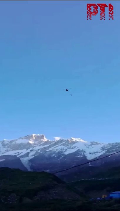 A defective helicopter fell down in Kedarnath