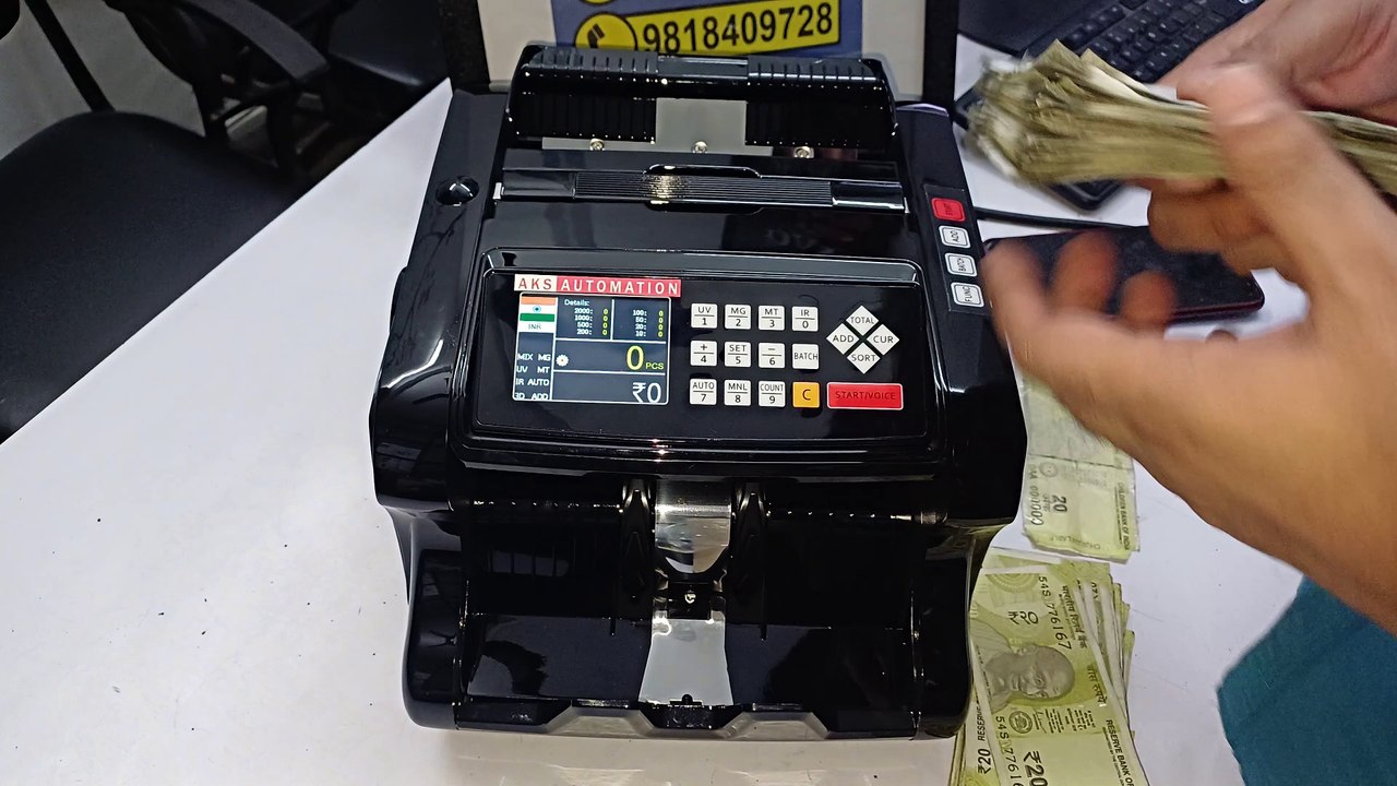 Best Advanced Counterfeit Detecting Cash Counting Machine