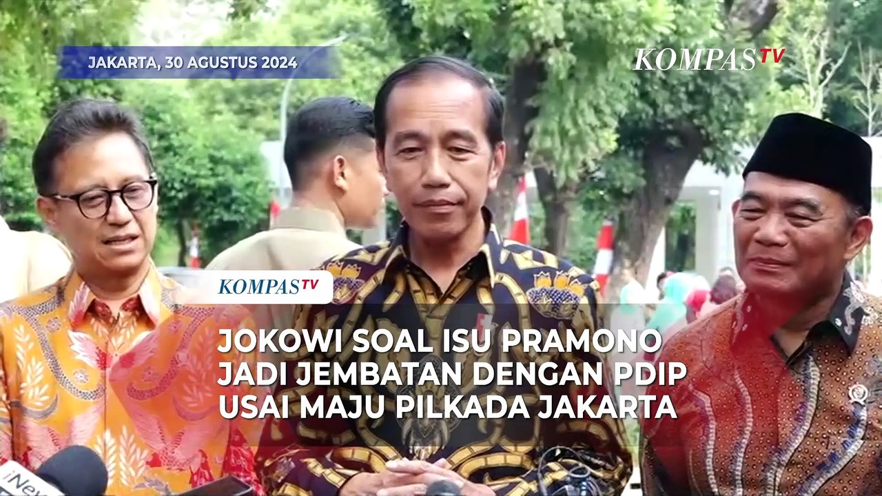 Respons Jokowi soal Isu Pramono Jadi Jembatan Komunikasi dengan PDIP Usai Maju Pilkada