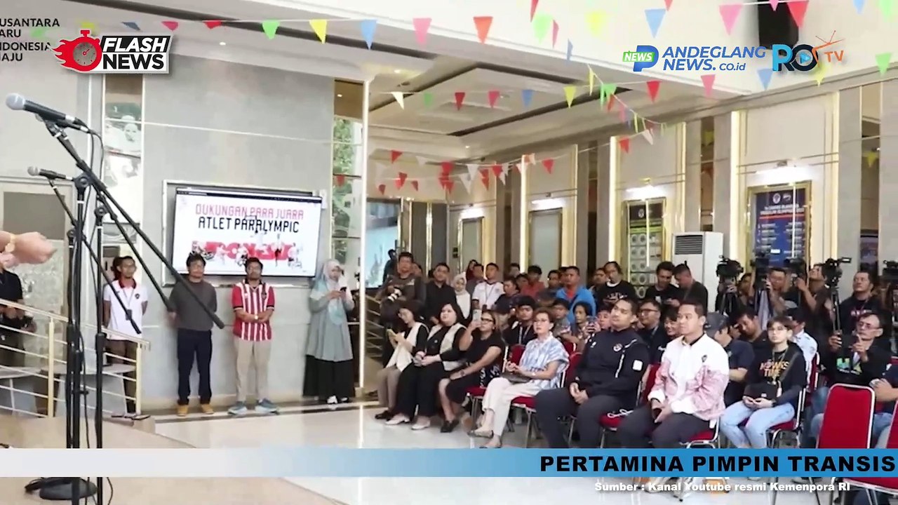 MENPORA DITO MENGHADIRI PRESS CONFERENCE DUKUNGAN PARA JUARA UNTUK ATLET PARALYMPIC