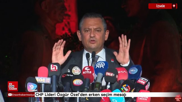 CHP Lideri Özgür Özel’den erken seçim mesajı: Ya gelecek sene ya ondan sonraki sene