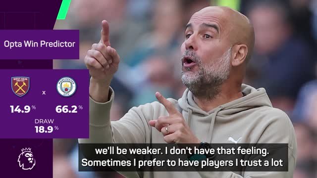 We didn't need to sign 10 players - Guardiola happy as window shuts