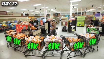 Download Video: $10,000 Every Day You Survive In A Grocery Store