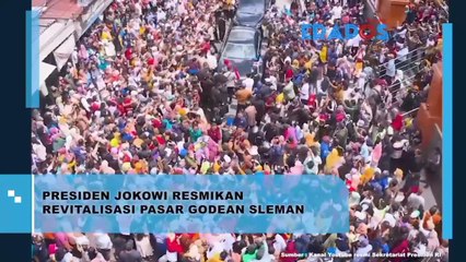 Presiden Jokowi Resmikan Revitalisasi Pasar Godean Sleman