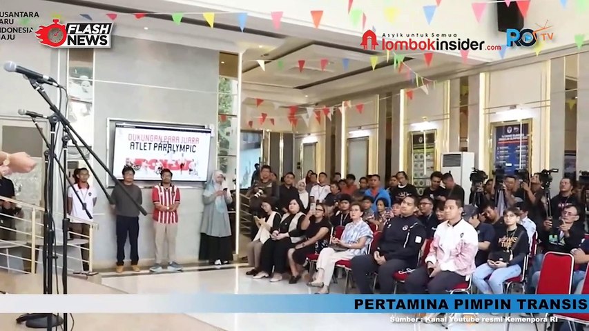 MENPORA DITO MENGHADIRI PRESS CONFERENCE DUKUNGAN PARA JUARA UNTUK ATLET PARALYMPIC